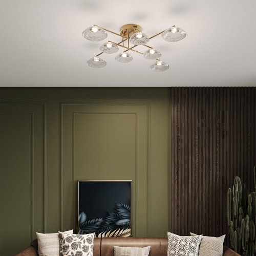 Потолочная люстра Eurosvet Ripple 50389 LED латунь в Нижнем Новгороде фото 5