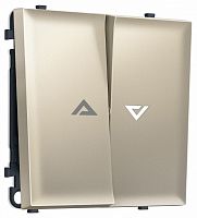 Выключатель самовозвратный двухклавишный с подсветкой, без рамки Ambrella Volt MS MS544455 в Нижнем Новгороде