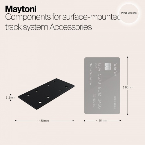 Заглушка для трека Maytoni Accessories for tracks TRA004C-21S в Сочи фото 3