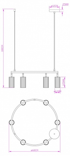 Подвесная люстра Moderli Cora V11603-6P в Нижнем Новгороде фото 3