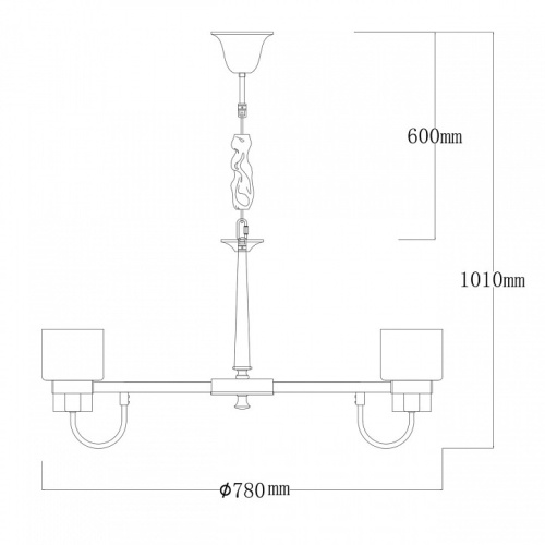 Подвесная люстра MW-Light Элла 18 483015108 в Качканаре фото 3