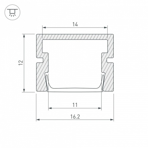 Профиль накладной Arlight PDS 044961 в Нижнем Новгороде фото 2