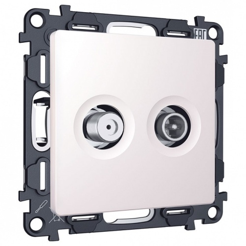 ТВ-розетка и SAT-розетка оконечная без рамки Ambrella Volt ALFA MA213310 в Нижнем Новгороде