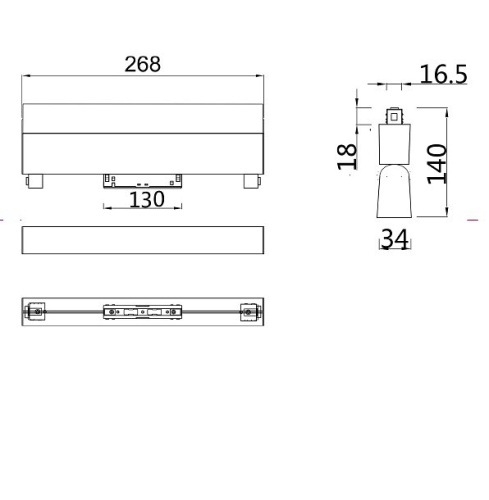 Накладной светильник Maytoni BASIS TR013-2-20W3K-B в Омске фото 5