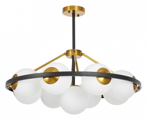 Люстра на штанге LUMINA DECO Donzano LDP 8034-9 BK+WT в Нижнем Новгороде