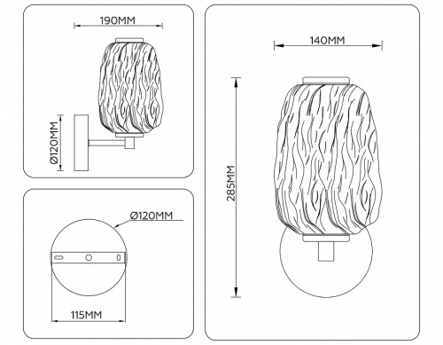 Бра Ambrella Light LH LH30108 в Нижнем Новгороде фото 7