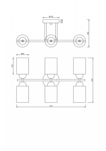 Люстра на штанге Freya Glow FR5129PL-06B в Нижнем Новгороде фото 10