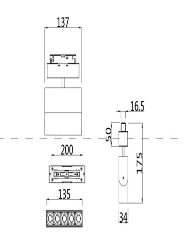 Светильник на штанге Maytoni Points TR015-2-10W4K-B в Бородино фото 4