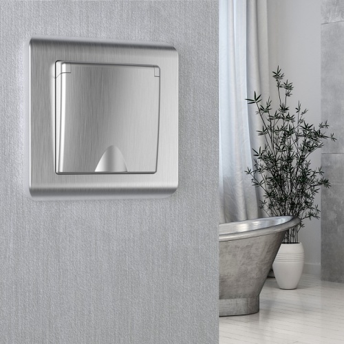 Розетка двойная с заземлением, без рамки Werkel графит рифленый W1172004 в Нижнем Новгороде фото 2