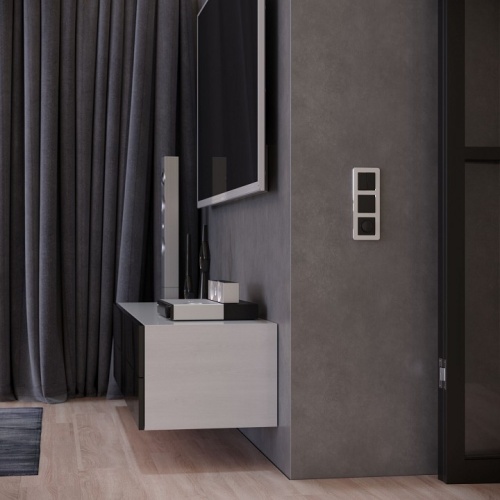 Рамка на 3 поста Werkel Platinum (алюминий) W0032606 в Нижнем Новгороде фото 3