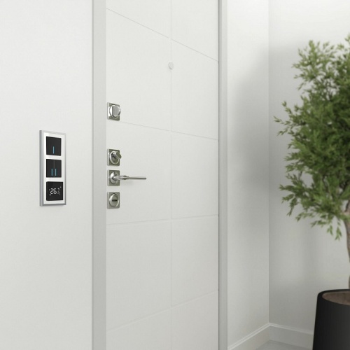 Рамка на 3 поста Werkel Baguette белый/серебро W0032850 в Нижнем Новгороде фото 2