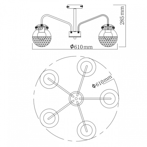Потолочная люстра De City Вита 220012905 в Нижнем Новгороде фото 3