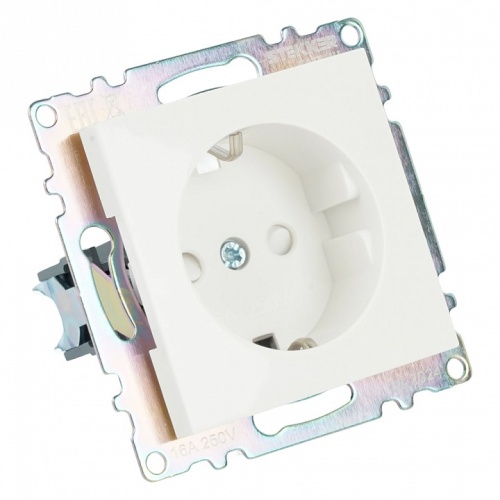 Розетка с заземлением и со шторкой, без рамки Stekker Катрин 39304 в Нижнем Новгороде фото 6
