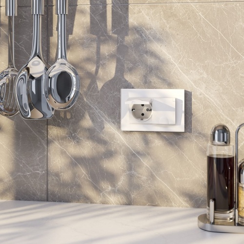 Розетка двойная влагозащищенная с заземлением и со шторками с крышкой Werkel белый W1172201 в Нижнем Новгороде фото 3