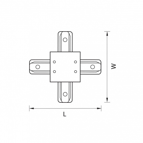 Соединитель X-образный для треков Lightstar Barra 501147 в Слободском фото 2