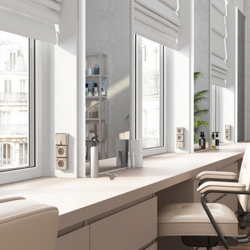 Розетка с заземлением и со шторками и USB Werkel Gallant (шампань рифленый) W5071710 в Нижнем Новгороде фото 2