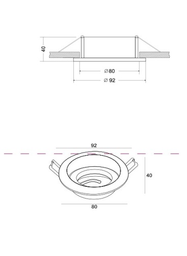 Встраиваемый светильник Maytoni Atom DL025-2-01B в Архангельске фото 2