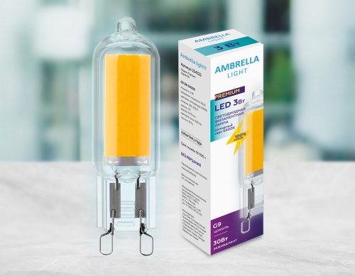 Лампа светодиодная Ambrella Light G9 G9 3Вт 6400K 204522 в Нижнем Новгороде фото 2