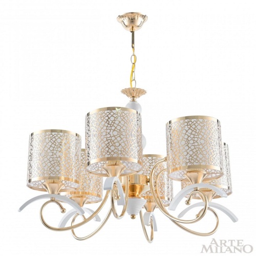 Подвесная люстра Arte Milano Florentia-9787 309787/6 Wh/Gd в Нижнем Новгороде фото 10