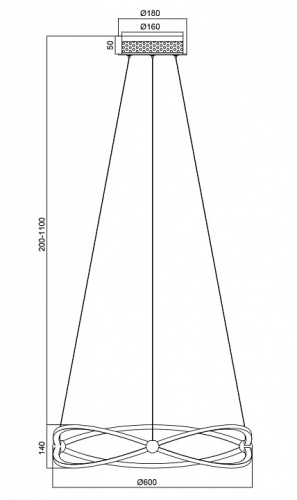 Подвесной светильник Maytoni Weave MOD062PL-L45CH3K в Бородино фото 4