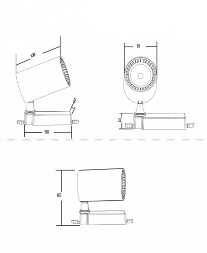 Светильник на штанге Maytoni Vuoro TR029-3-30W3K-B в Нижнем Новгороде фото 2