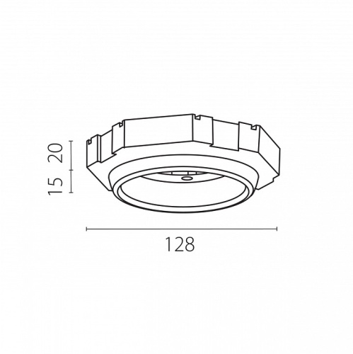 Рамка на 1 светильник Lightstar Tensio 212100 в Нижнем Новгороде фото 4