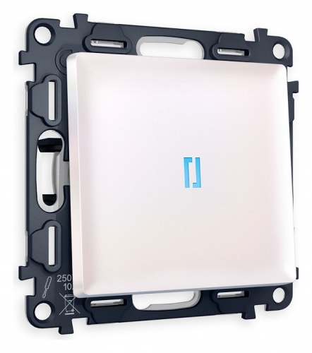 Выключатель одноклавишный с подсветкой без рамки Ambrella Volt ALFA MA202020 в Нижнем Новгороде