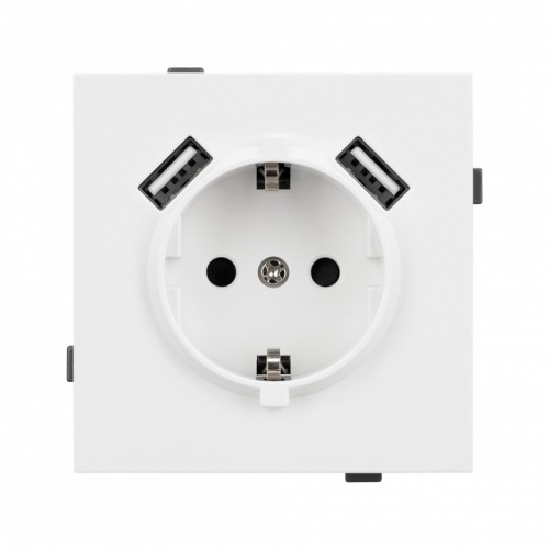 Розетка с заземлением и 2хUSB type A, без рамки Arlight SCT-TENDO 054082 в Нижнем Новгороде фото 3