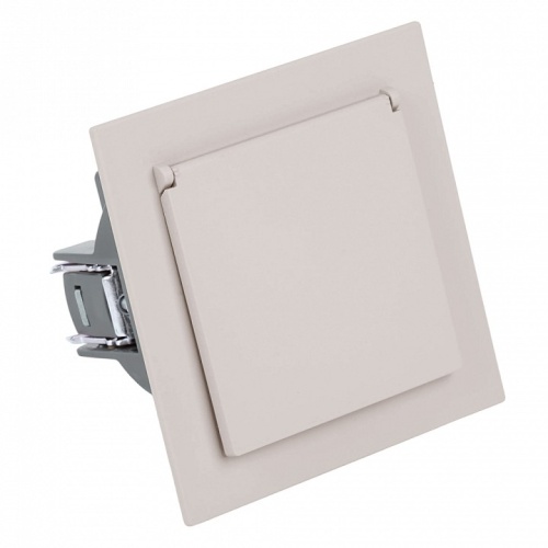 Розетка двойная с заземлением и со шторками, с крышкой Stekker Мия 50485 в Нижнем Новгороде фото 7