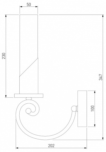 Бра Eurosvet Banci 60117/1 никель в Белово фото 3