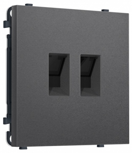 Розетка двойная Ethernet RJ-45 и со шторками, без рамки Ambrella Volt MS MS662110 в Нижнем Новгороде