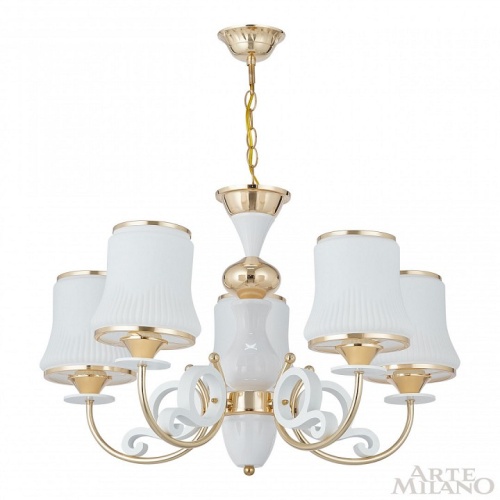 Подвесная люстра Arte Milano Florentia-1097 301097/5 Wh/Gd в Нижнем Новгороде фото 8