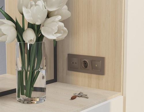 Выключатель самовозвратный одноклавишный с подсветкой, без рамки Ambrella Volt MA MA632050 в Нижнем Новгороде фото 3