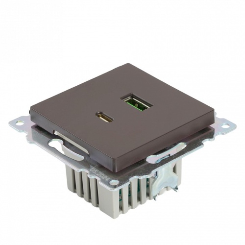 Розетка 2хUSB type A и C без рамки Stekker Катрин 50057 в Нижнем Новгороде фото 7