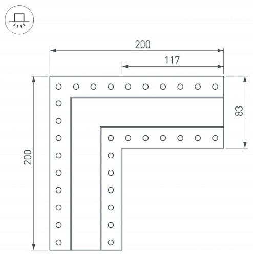 Соединитель угловой L-образный накладной Arlight S-LUX 30097 в Нижнем Новгороде фото 3