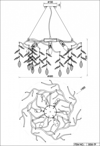 Подвесная люстра Favourite Brillo 3056-7P в Нижнем Новгороде фото 5