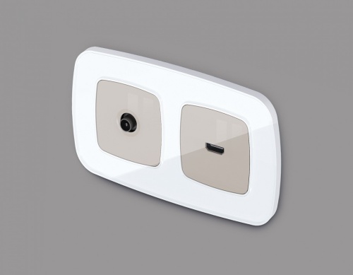 Накладка для ТВ-розетки Ambrella Volt OMEGA OP3730 в Нижнем Новгороде фото 2