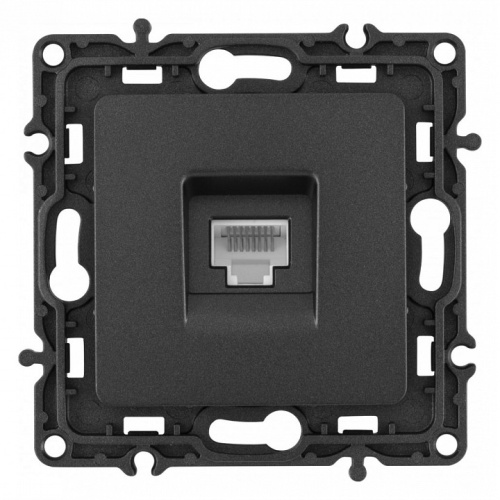 Розетка Ethernet RJ-45 без рамки Arte Milano am-217 217.45-1.black в Нижнем Новгороде