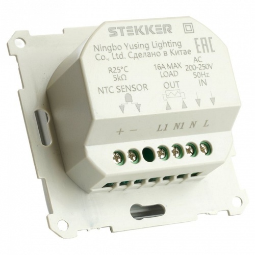 Терморегулятор электромеханический для теплого пола без рамки Stekker Катрин 49742 в Нижнем Новгороде фото 11