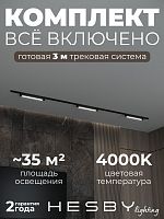 Комплект трековый Hesby Lighting Skylite №1 HSBL_kompl_S001_NI3B4K в Нижнем Новгороде