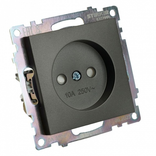 Розетка без заземления и со шторкой, без рамки Stekker Катрин 49420 в Нижнем Новгороде фото 7