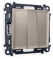 Выключатель трехклавишный без рамки Ambrella Volt ALFA MA365010 в Нижнем Новгороде