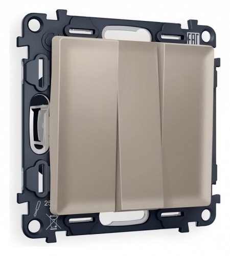 Выключатель трехклавишный без рамки Ambrella Volt ALFA MA365010 в Нижнем Новгороде