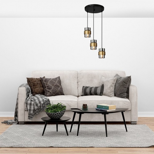 Подвесная люстра Escada HURRICANE 1139/3S Black/Gold в Нижнем Новгороде фото 4