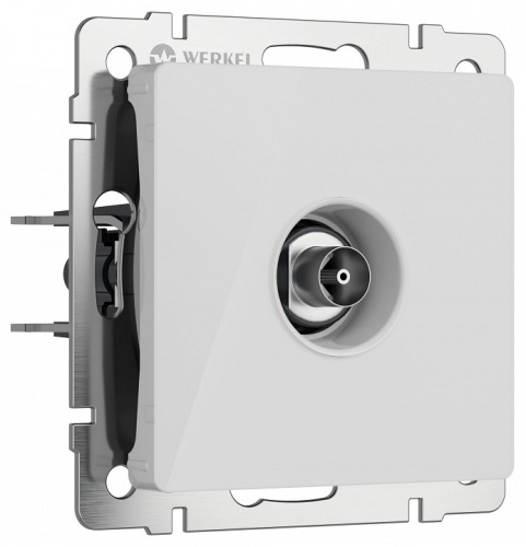 ТВ-розетка без рамки Werkel белый акрил W1183041 в Нижнем Новгороде