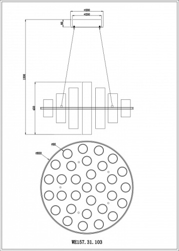 Подвесная люстра Wertmark Paula WE157.31.103 в Нижнем Новгороде фото 2
