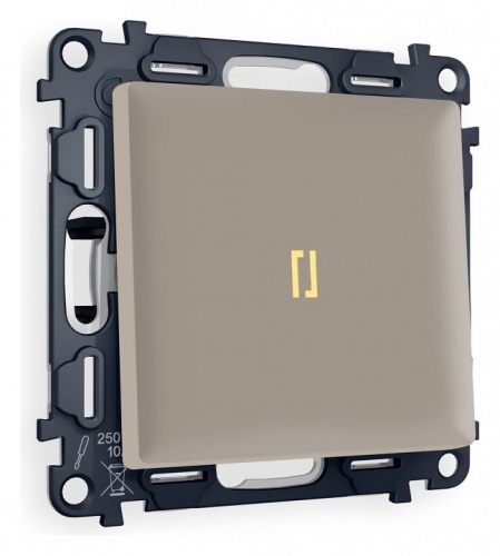 Выключатель одноклавишный с подсветкой без рамки Ambrella Volt ALFA MA362010 в Нижнем Новгороде