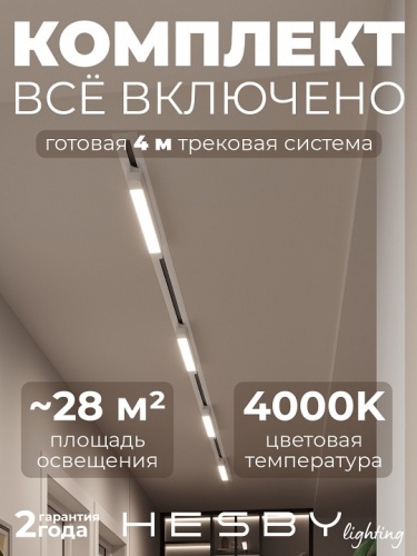 Комплект трековый Hesby Lighting Skylite №1 HSBL_kompl_S001_VI4W4K в Нижнем Новгороде