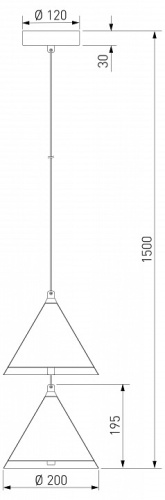 Подвесной светильник Eurosvet Peak 604052 LED бежевый в Нижнем Новгороде фото 2