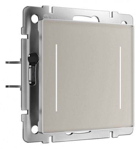 Выключатель двухклавишный с подсветкой без рамки Werkel дымчатый W4523641 в Нижнем Новгороде